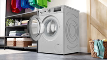 Load image into Gallery viewer, BOSCH 8 kg Fully Automatic Front Load Washing Machine with In-built Heater Grey  (WAJ2826BIN)
