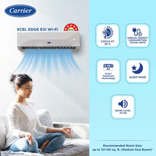 Load image into Gallery viewer, CARRIER SAC 1.5 TON 5S INV WI-FI 18K XCEL EDGE EXI
